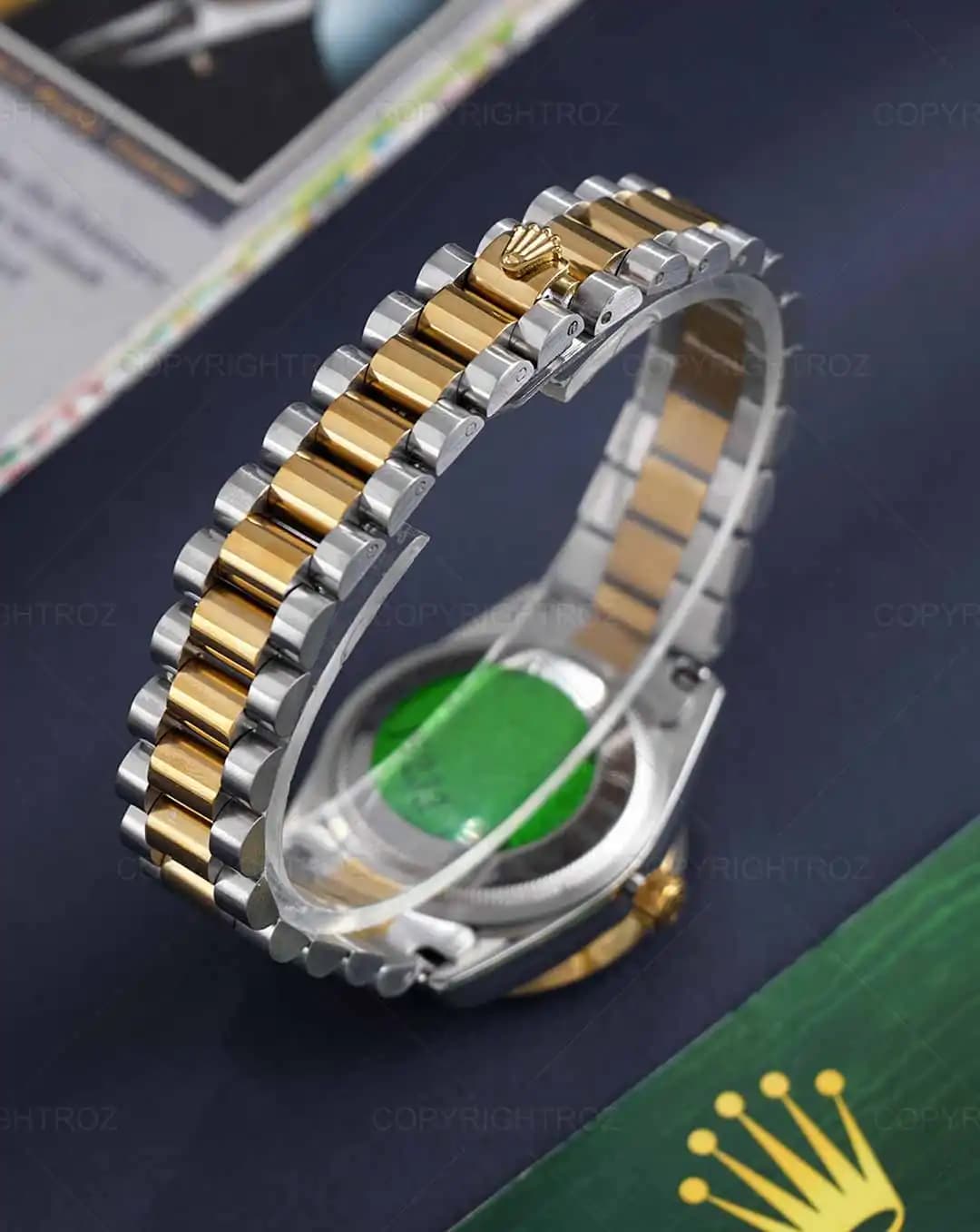 ساعت مچی زنانه رولکس ROLEX طرح دیت جاست مدل 1411 — تصویر ۵