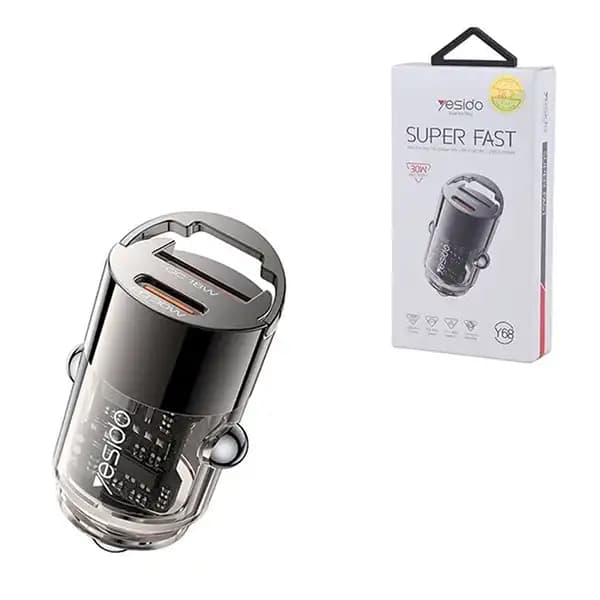 شارژر فندکی 30 وات یسیدو Y68 — تصویر ۶