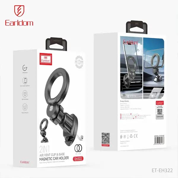 پایه نگهدارنده گوشی موبایل ارلدام مدل 2IN1 AIR/Clip EH322 — تصویر ۳