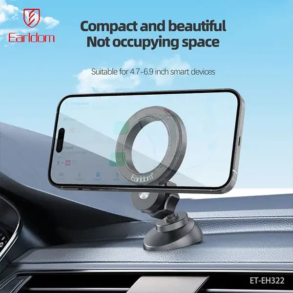 پایه نگهدارنده گوشی موبایل ارلدام مدل 2IN1 AIR/Clip EH322 — تصویر ۴