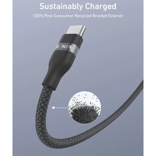 کابل تبدیل USB-C به USB-C انکر مدل A82E2 طول 0.9 متر با توان 240 وات — تصویر ۱۰