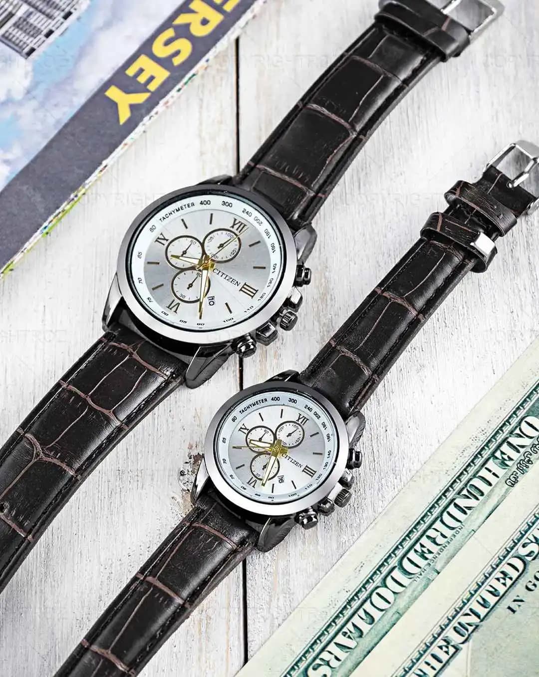 ست ساعت مچی سیتیزن CITIZEN طرح 3 موتوره مدل 1358 — تصویر ۱۱