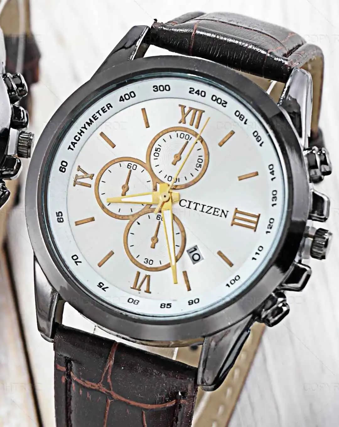 ست ساعت مچی سیتیزن CITIZEN طرح 3 موتوره مدل 1358 — تصویر ۱۰