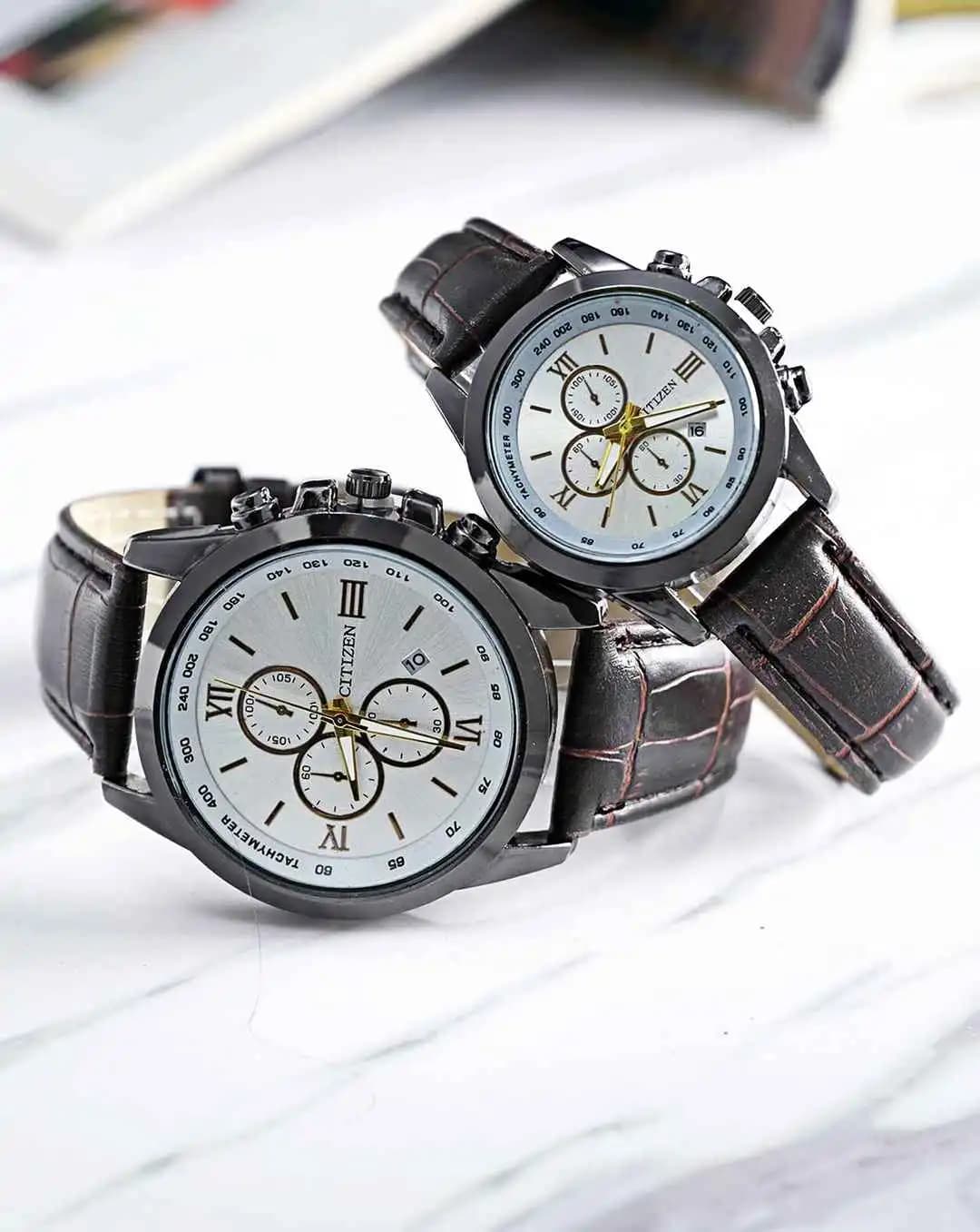 ست ساعت مچی سیتیزن CITIZEN طرح 3 موتوره مدل 1358 — تصویر ۷