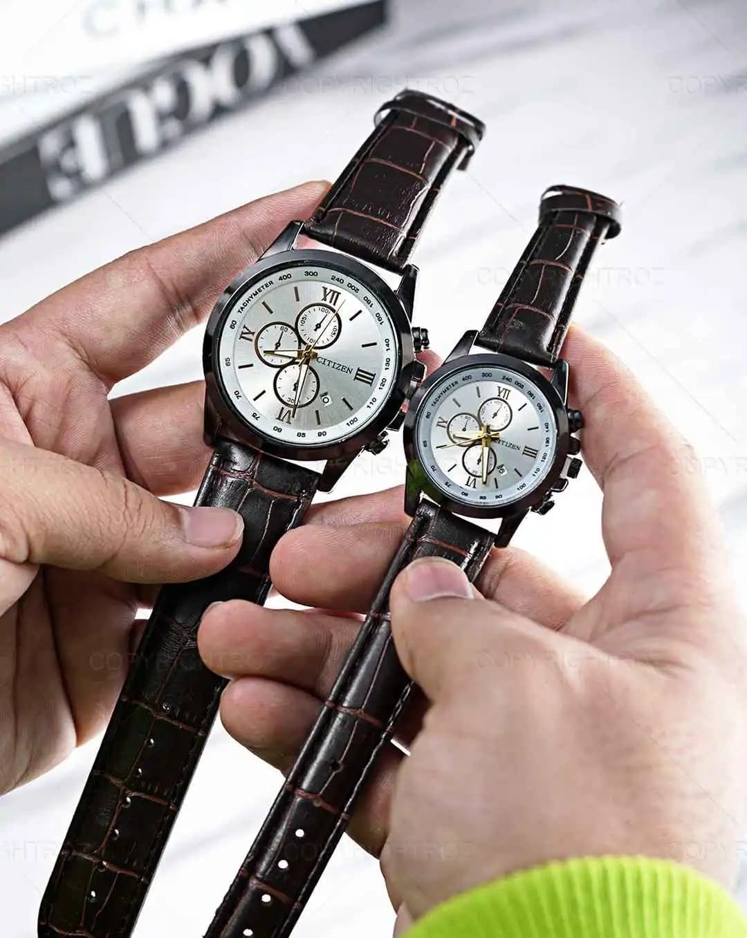 ست ساعت مچی سیتیزن CITIZEN طرح 3 موتوره مدل 1358 — تصویر ۸