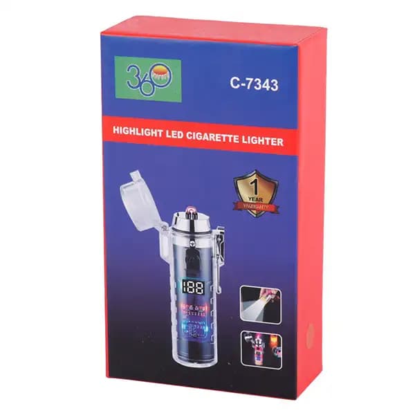 فندک مدل چراغ قوه و فندک الکتریکی مدل C-7343 — تصویر ۷