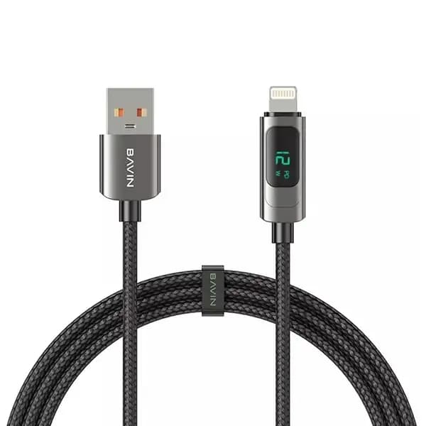کابل تبدیل USB به لایتنینگ باوین مدل CB255 65W طول 1 متر