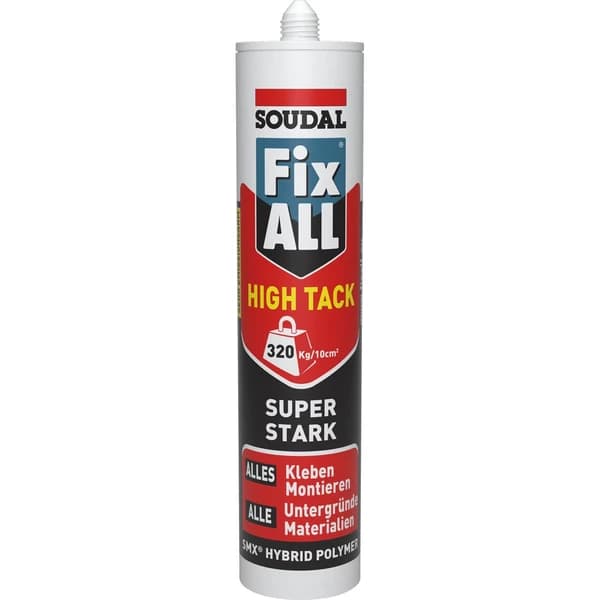 چسب صنعتی سودال مونتاژ هیبرید فیکس آل های تک مدل Soudal Fix — تصویر ۳