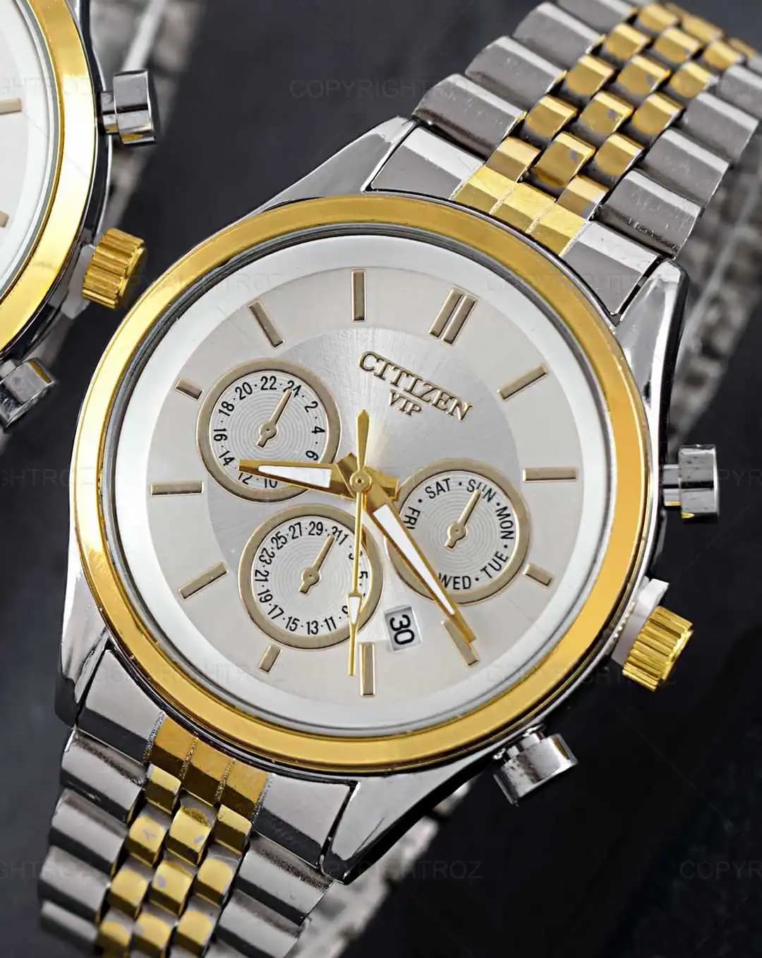 ست ساعت مچی سیتیزن CITIZEN طرح VIP مدل 1336 — تصویر ۳