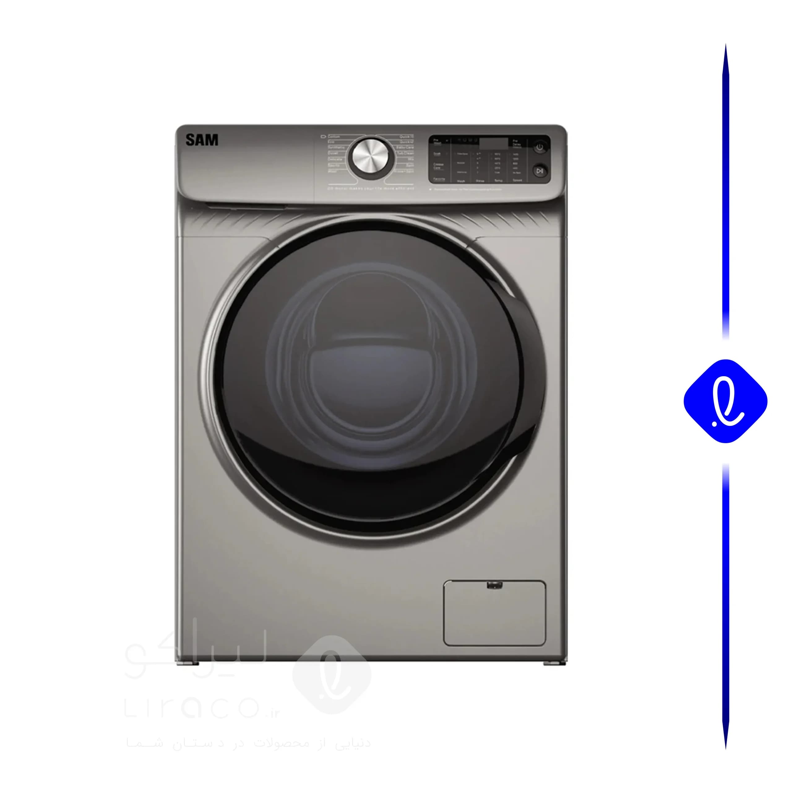 ماشین لباسشویی سام الکترونیک مدل DD-P1480i رنگ اینوکس — تصویر ۵