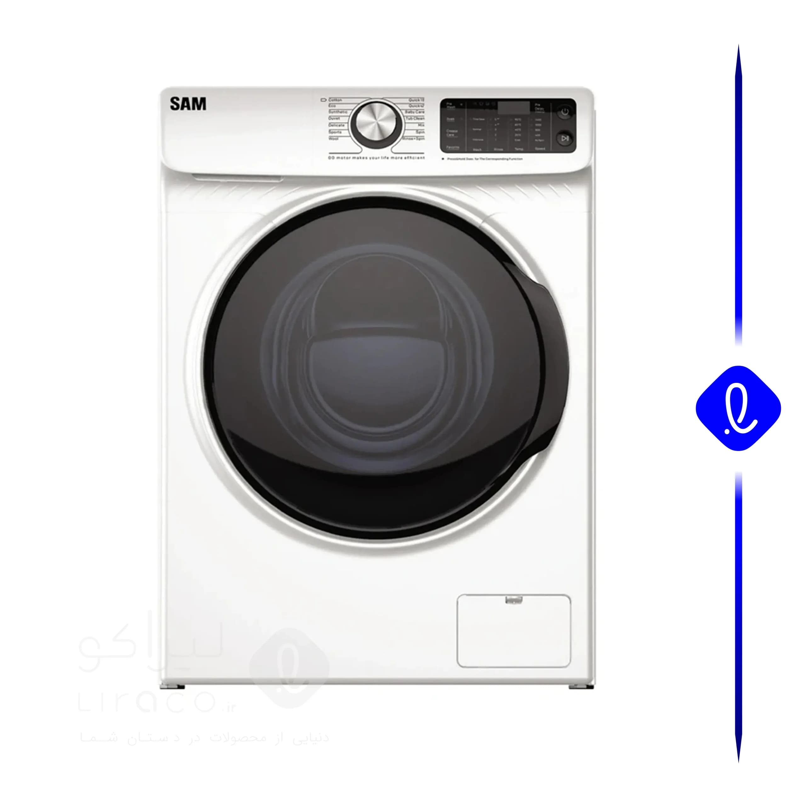 ماشین لباسشویی سام الکترونیک مدل DD-P1480W رنگ سفید