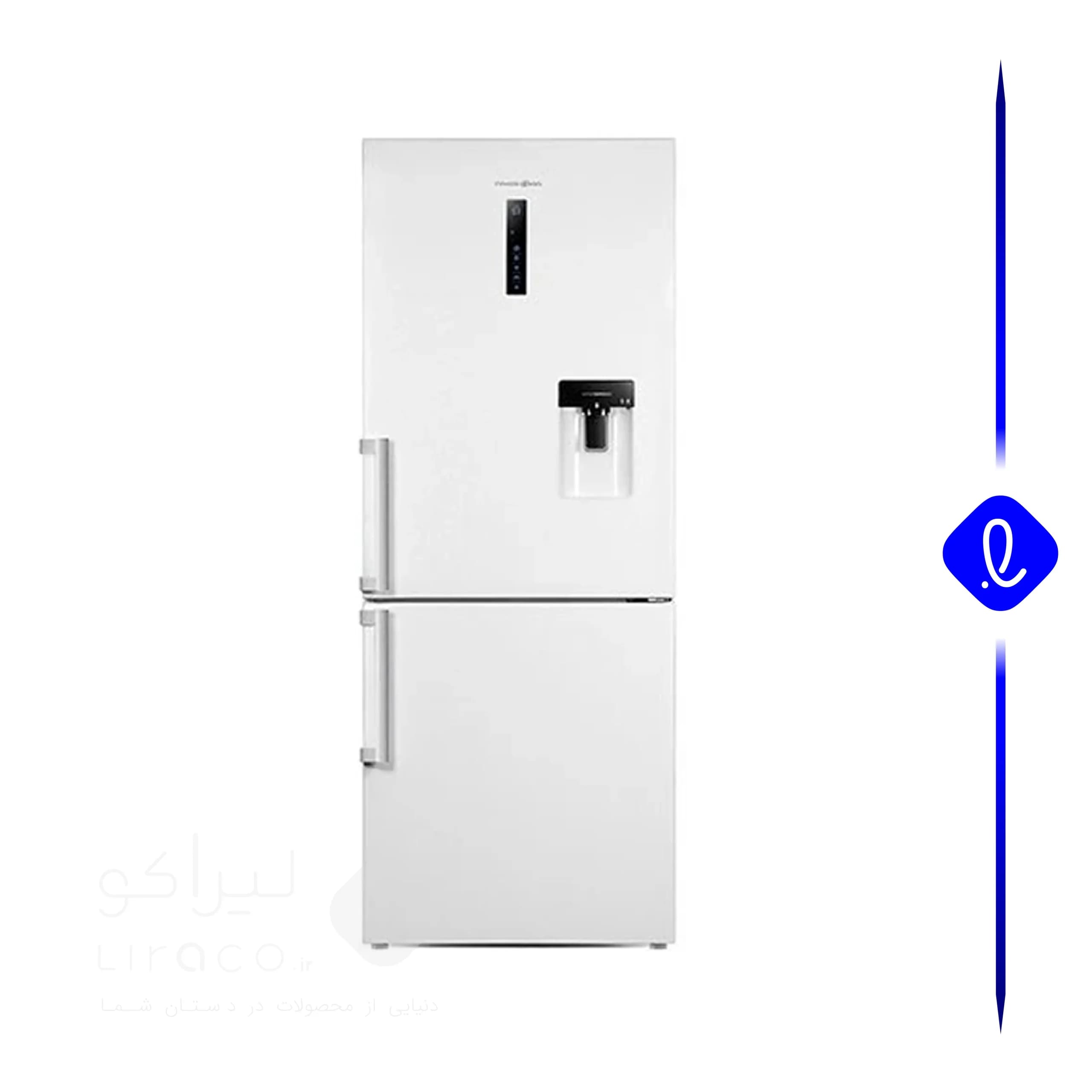 یخچال و فریزر پاکشوما کمبی فریزر پایین مدل RCP496iW سفید