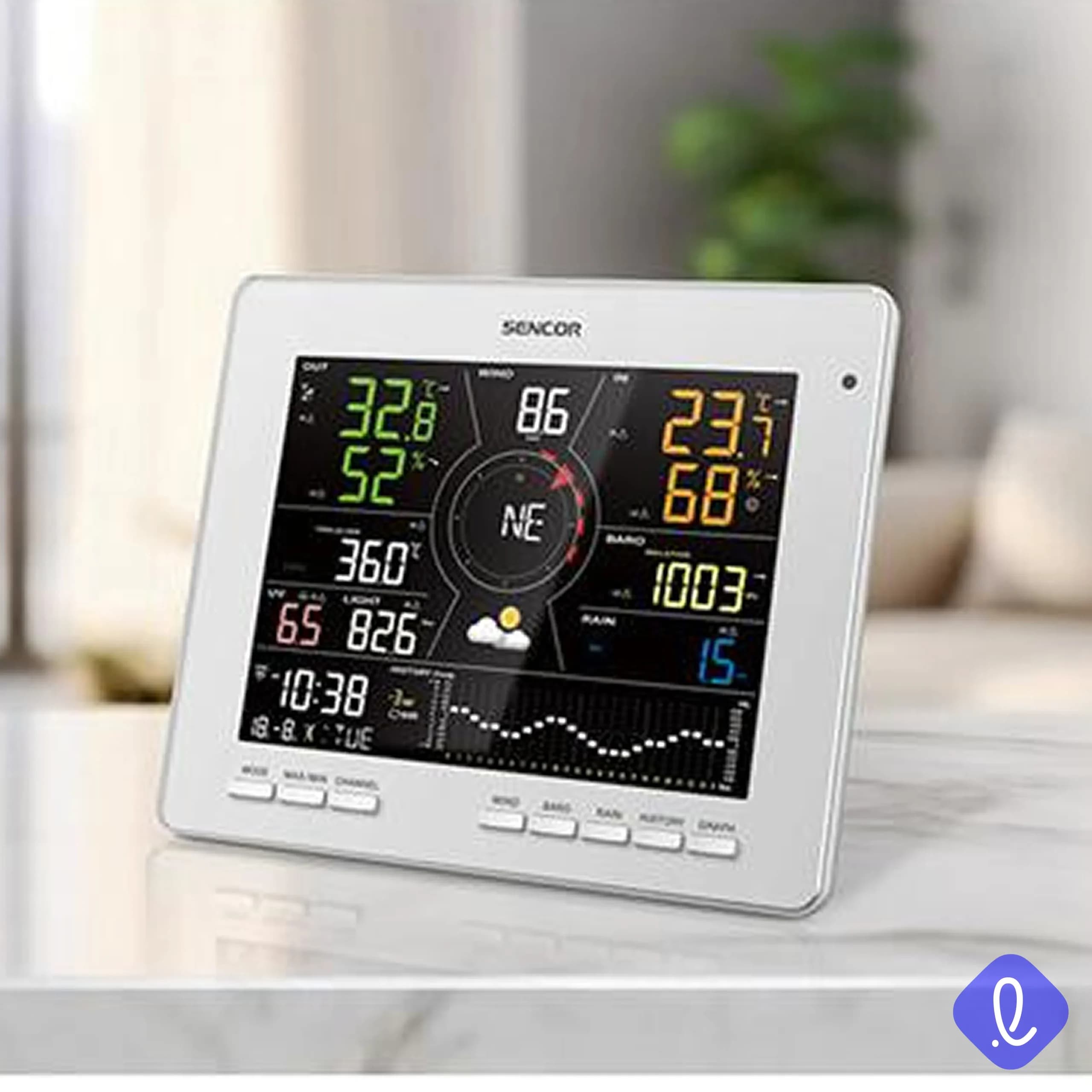 دستگاه هواشناسی سنکور مدل SWS 16600SH — تصویر ۵