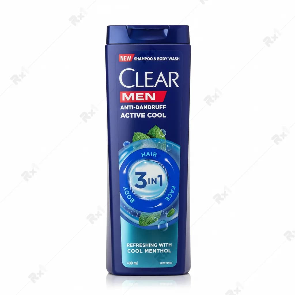 شامپو ضد شوره و ضدریزش مردانه کلییر مدل Hairfall Defense حجم 400 میلی لیتر — تصویر ۲