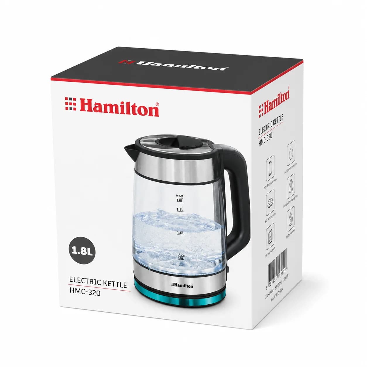 کتری برقی همیلتون ۱.۸ لیتر مدل HMC-320 — تصویر ۹