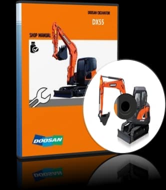 کاتالوگ راهنما (شاپ منوال) بیل مکانیکی دوسان مدل DOOSAN DX55