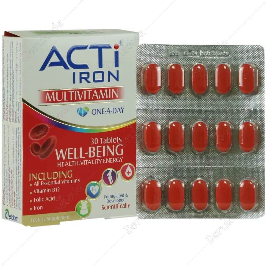 قرص اکتی ایرون بسته 30 عددی
