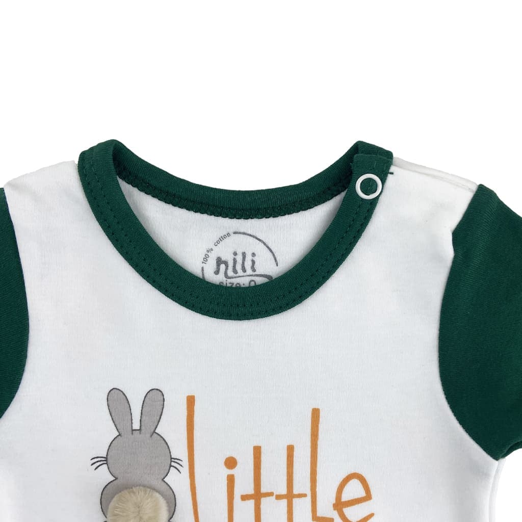 ست سه تکه پسرانه طرح Little Bunny ایندیگو indigo — تصویر ۵