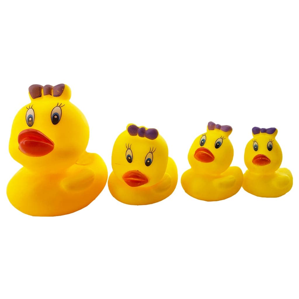 پوپت حمام اردک پاپیون دار 4 عددی Soft Baby
