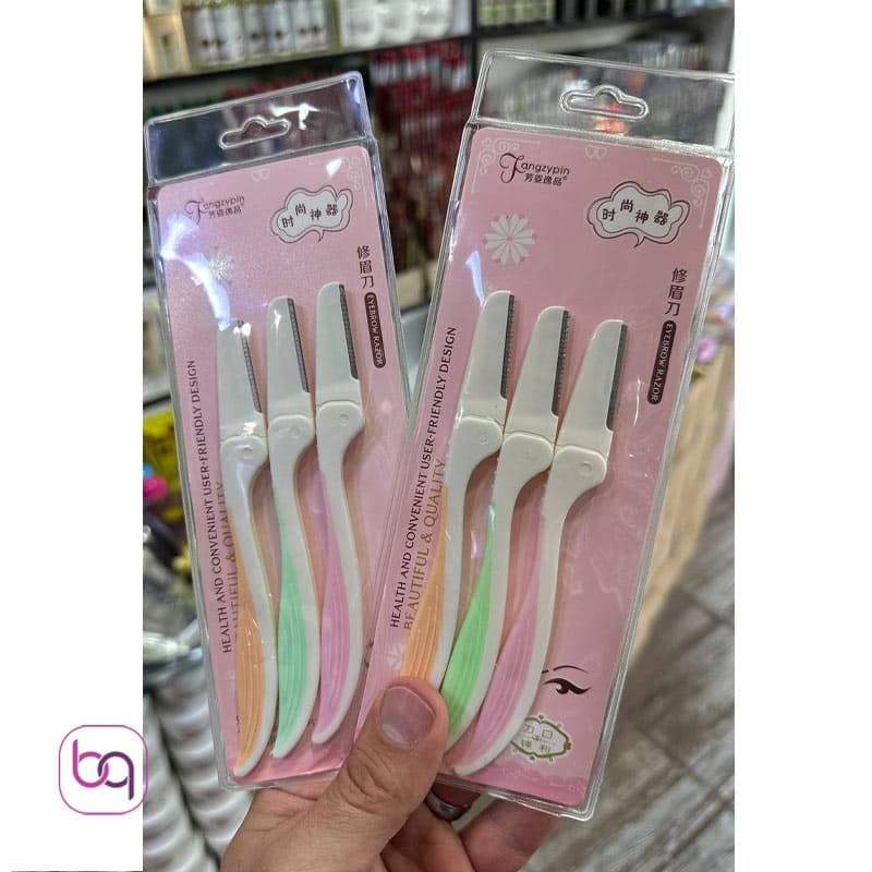 تیغ اصلاح ابرو 3 عددی دسته پلاستیکی — تصویر ۳