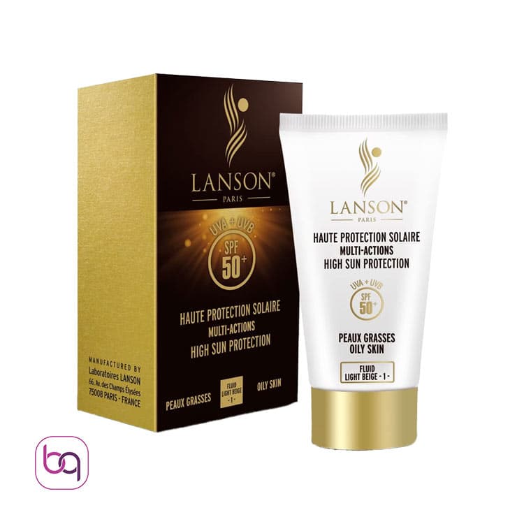 کرم ضد آفتاب رنگی لانسون LANSON برای پوست چرب