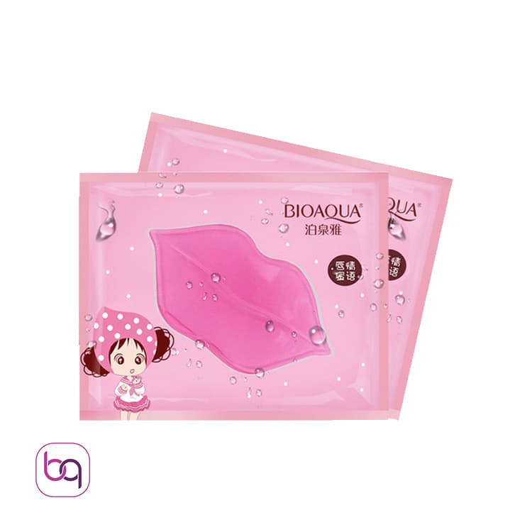 ماسک لب ورقه ای شیشه ای هیدراته و کلاژن بیوآکوا Bioaqua