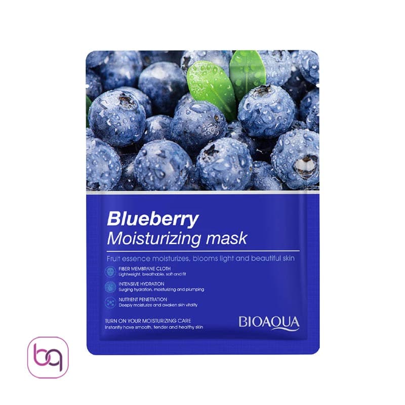 ماسک ورقه ای صورت بلوبری بیوآکوا Bioaqua