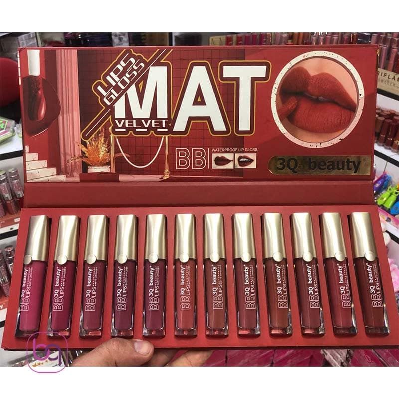 رژ لب مایع اورجینال 3qbeauty پک 12 عددی 1