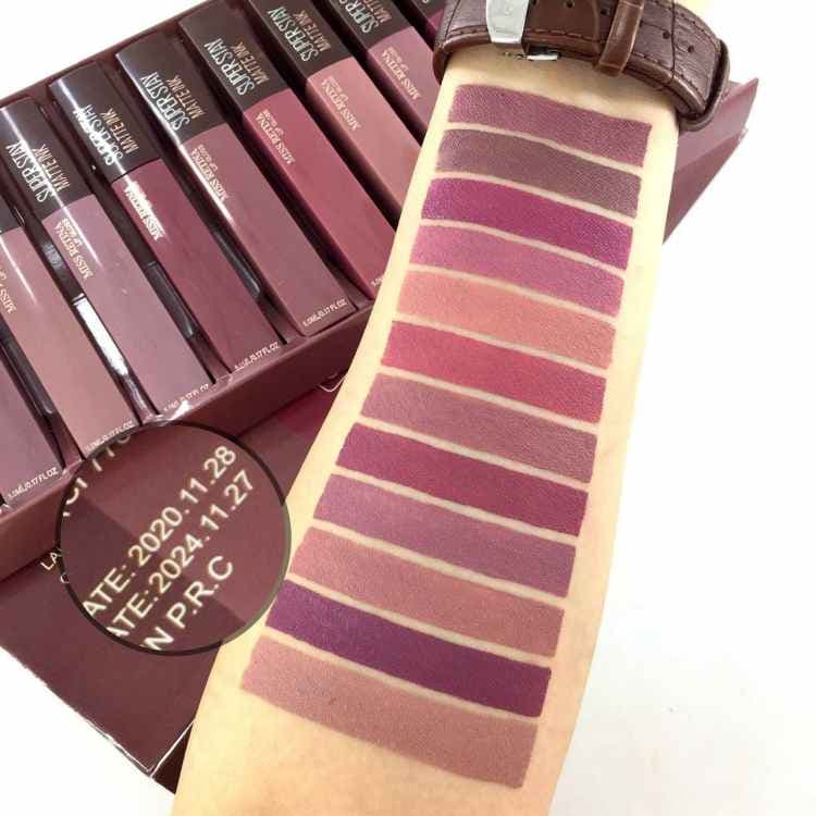 رژ لب مایع میس رتینا Miss Retina پک 12 عددی — تصویر ۳