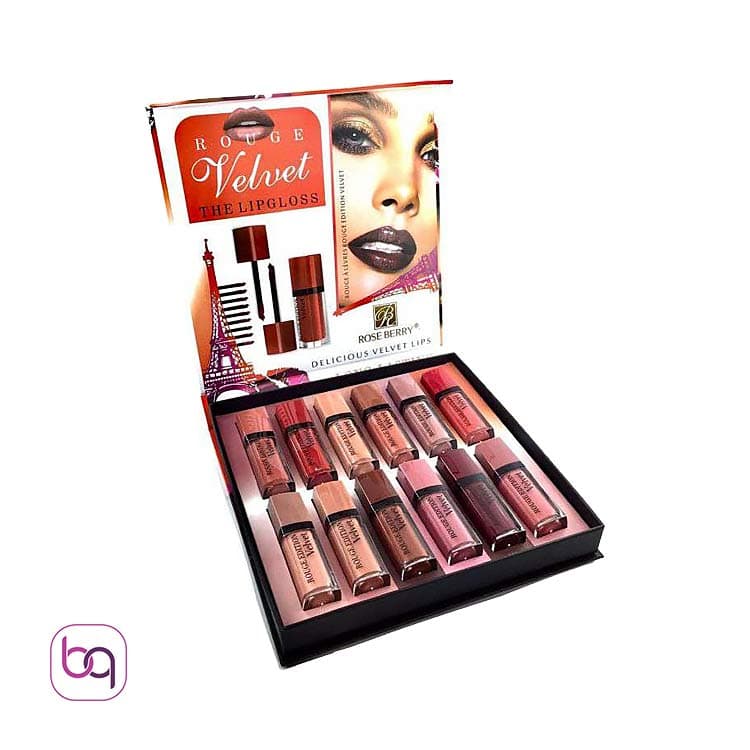 رژ لب مایع velvet رزبری پک ۱۲ عددی