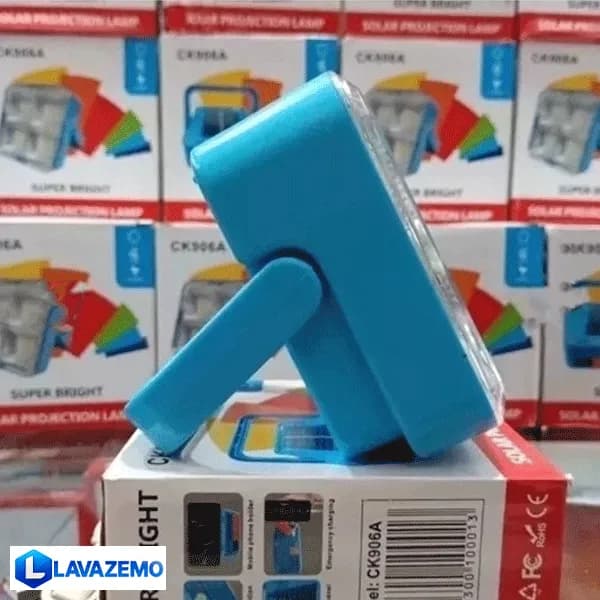 مینی پروژکتور شارژی سولار مدل CK906A — تصویر ۴