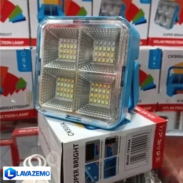 مینی پروژکتور شارژی سولار مدل CK906A — تصویر ۳