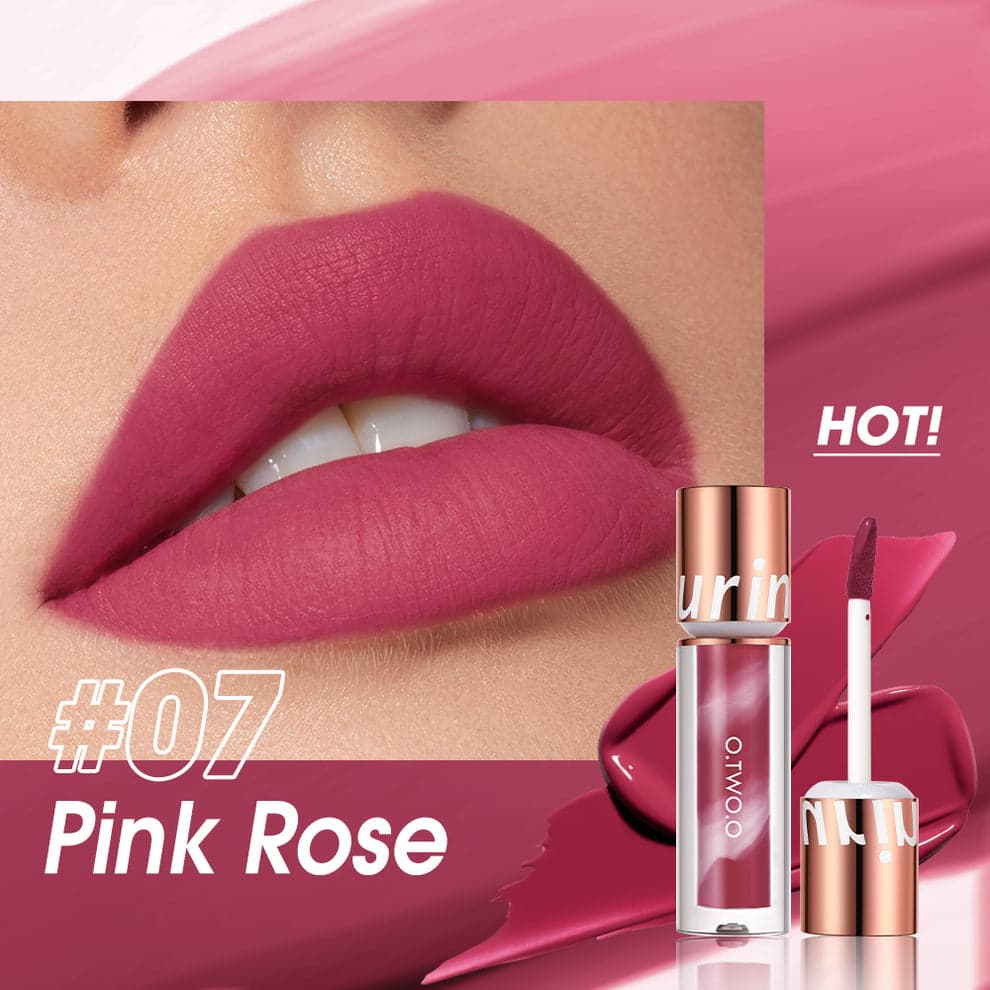 رژ لب مایع مدل PINK ROSE شماره 07 او تو او — تصویر ۶