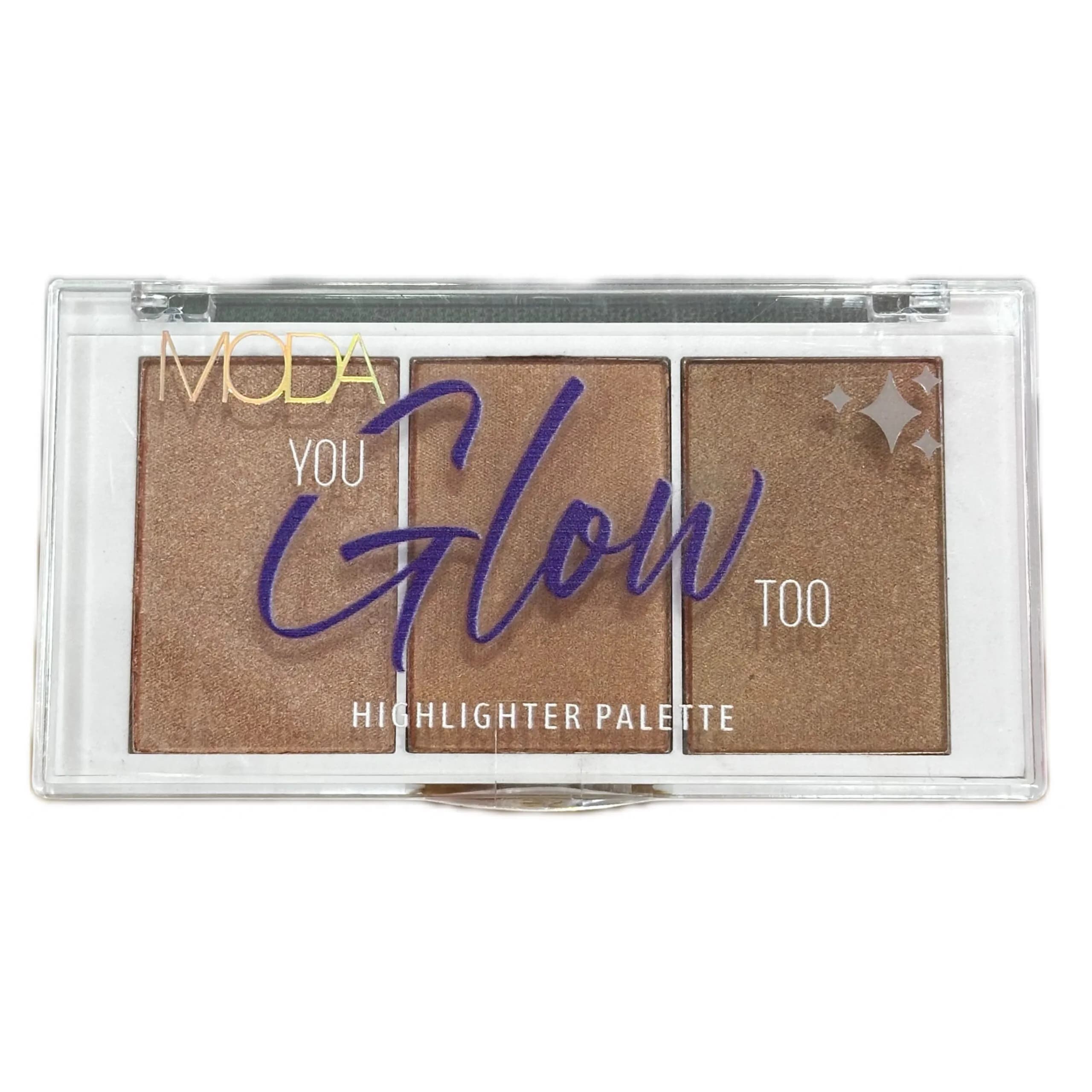 پالت هایلایتر پودری GLOW مدا