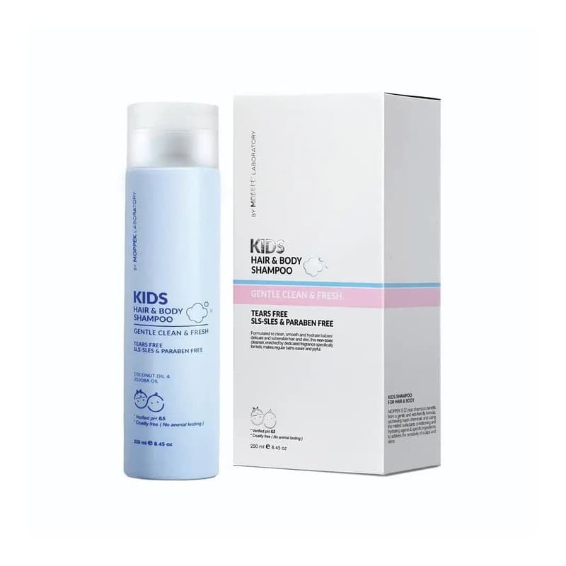 شامپو سر و بدن کودک موپک مدل GENTLE CLEAN FRESH حجم 250mL