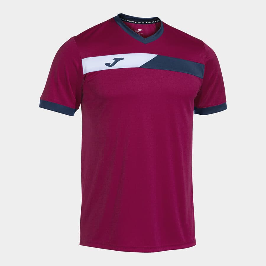 تیشرت ورزشی جوما مدل COURT SHORT SLEEVE T-SHIRT CRIMSON NAVY WHITE