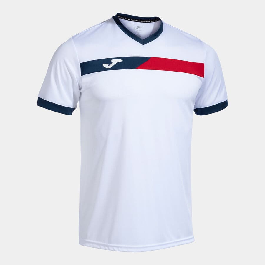 تیشرت ورزشی جوما مدل COURT SHORT SLEEVE T-SHIRT WHITE RED NAVY
