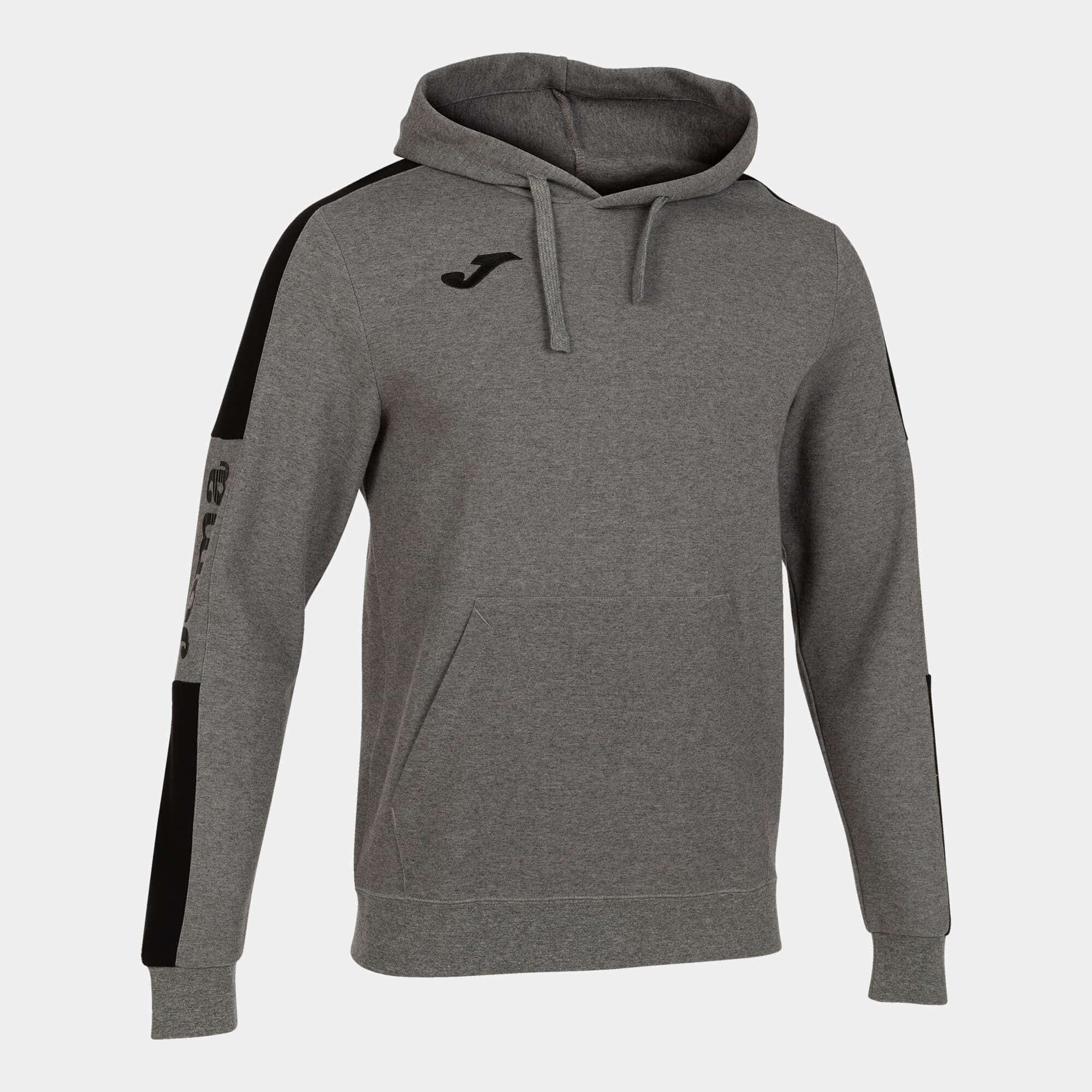 هودی مردانه جوما مدل STREET HOODIE MELANGE GRAY BLACK — تصویر ۲