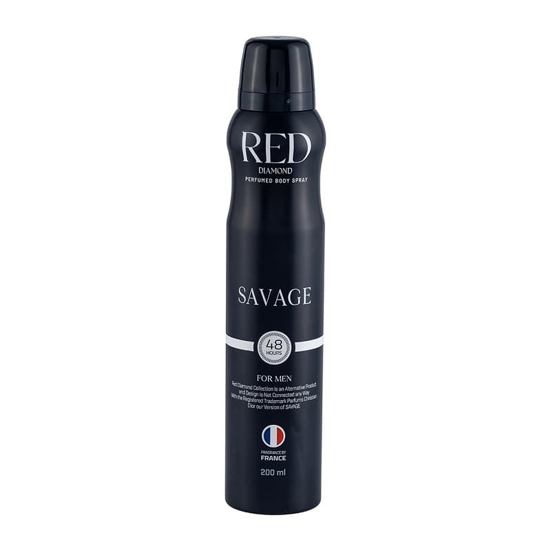اسپری خوشبو کننده بدن مردانه رد دایموند مدل Savage حجم 200mL