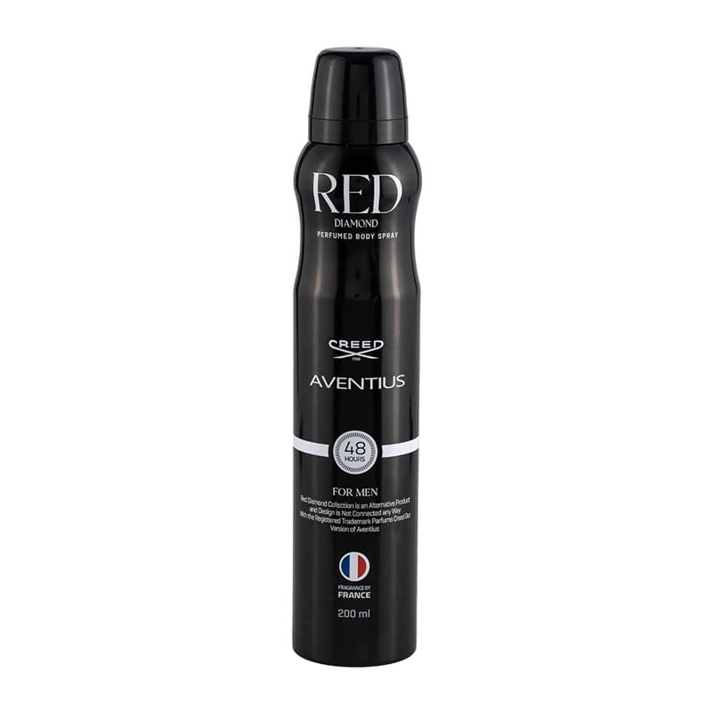 اسپری خوشبو کننده بدن مردانه رد دایموند مدل AVENTUS حجم 200mL