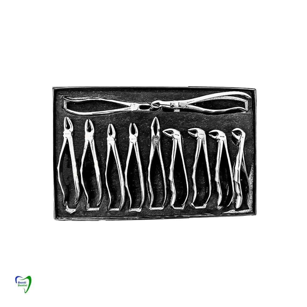 ست فورسپس بزرگسال آناتومیک 11 عددی دنتال دیوایس (DD-050-102A)