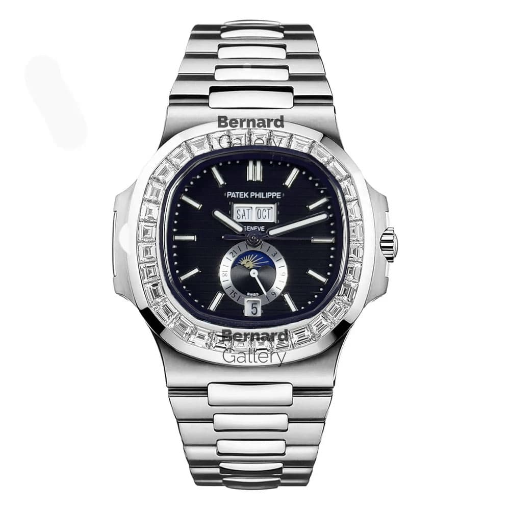 ساعت مچی مردانه پتک فیلیپ Patek Philippe Nautilus MoonPhase Diamonds 11636D