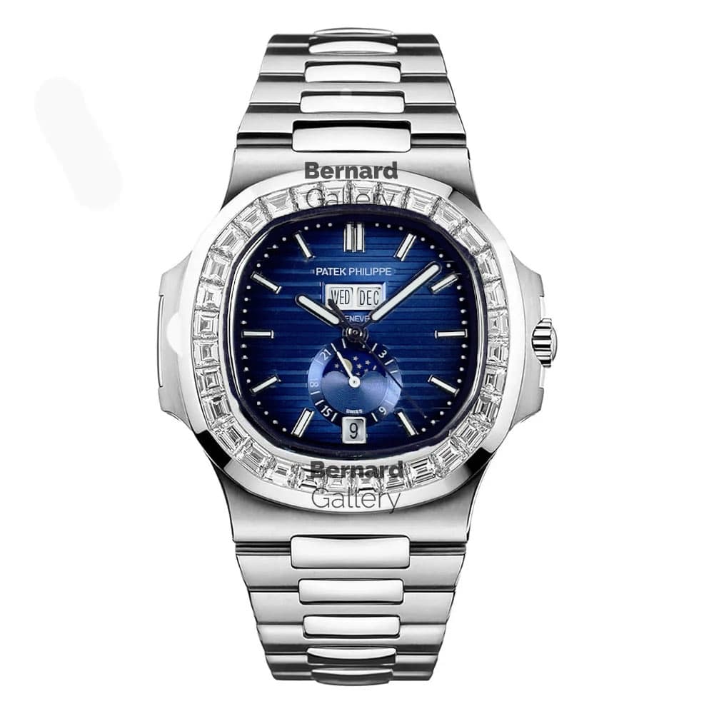 ساعت مچی مردانه پتک فیلیپ Patek Philippe Nautilus MoonPhase Diamonds — تصویر ۲