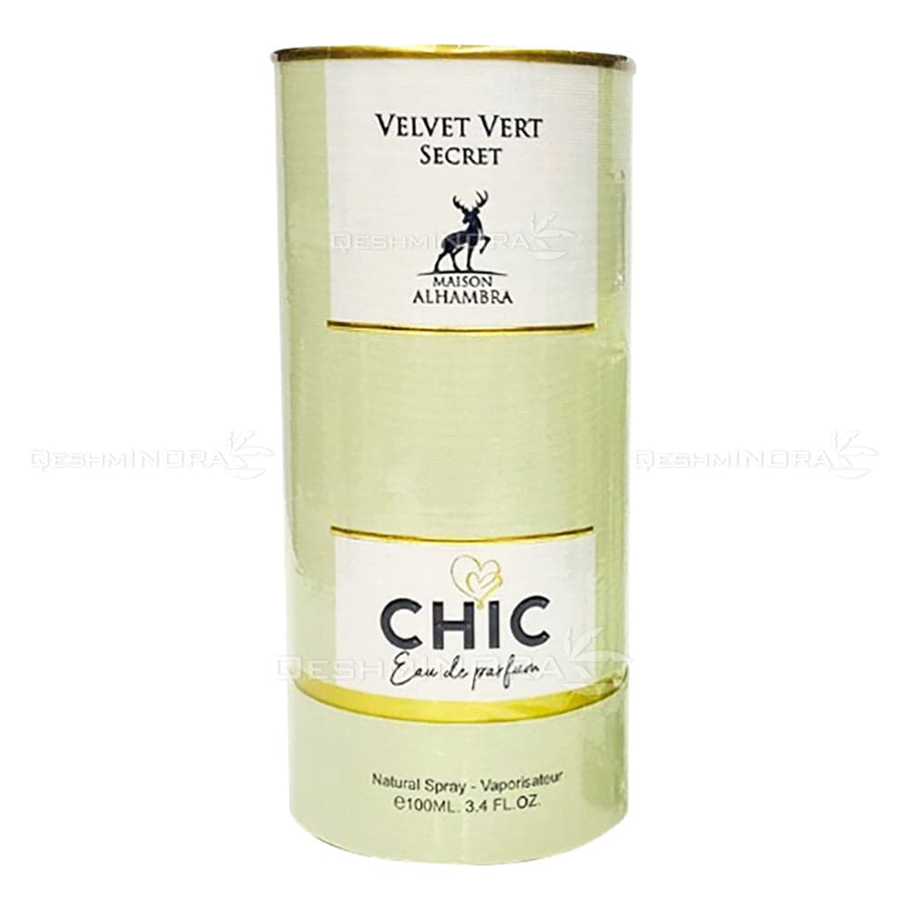 ادکلن ولوت ورت سکرت چیک الحمبرا Chic Velvet Vert Secret Alhambra (ویکتوریا سکرت فرست لاو Victoria Secret First Love) — تصویر ۷