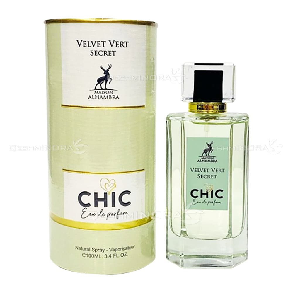 ادکلن ولوت ورت سکرت چیک الحمبرا Chic Velvet Vert Secret Alhambra (ویکتوریا سکرت فرست لاو Victoria Secret First Love) — تصویر ۲