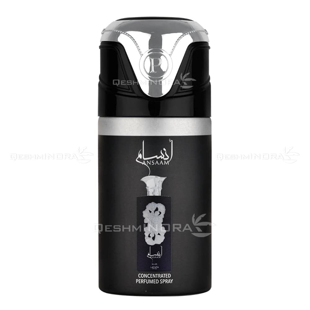اسپری بدن انسام سیلور لطافه پراید Ansaam Silver Lattafa Pride — تصویر ۳