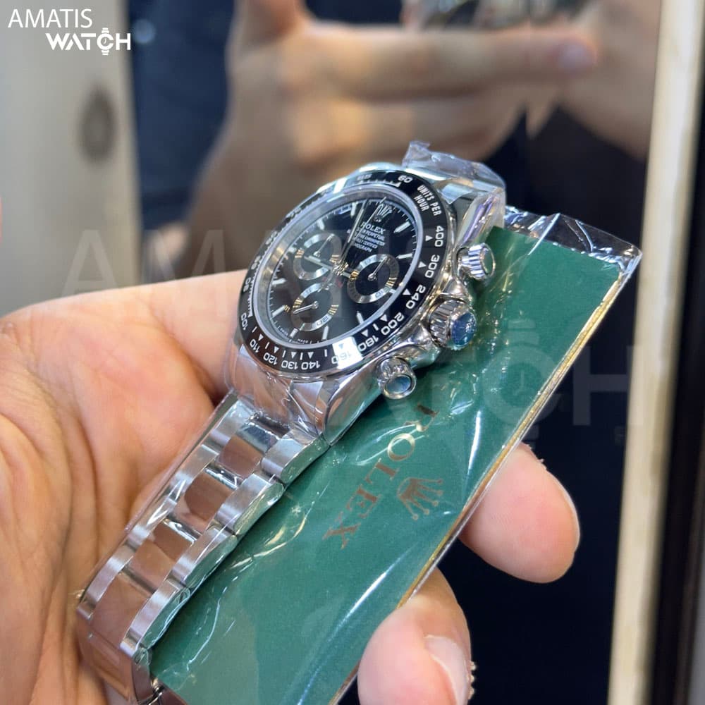 ساعت مچی مردانه رولکس کیفیت مستر کلین Rolex Cosmograph Daytona Oystersteel — تصویر ۱۱