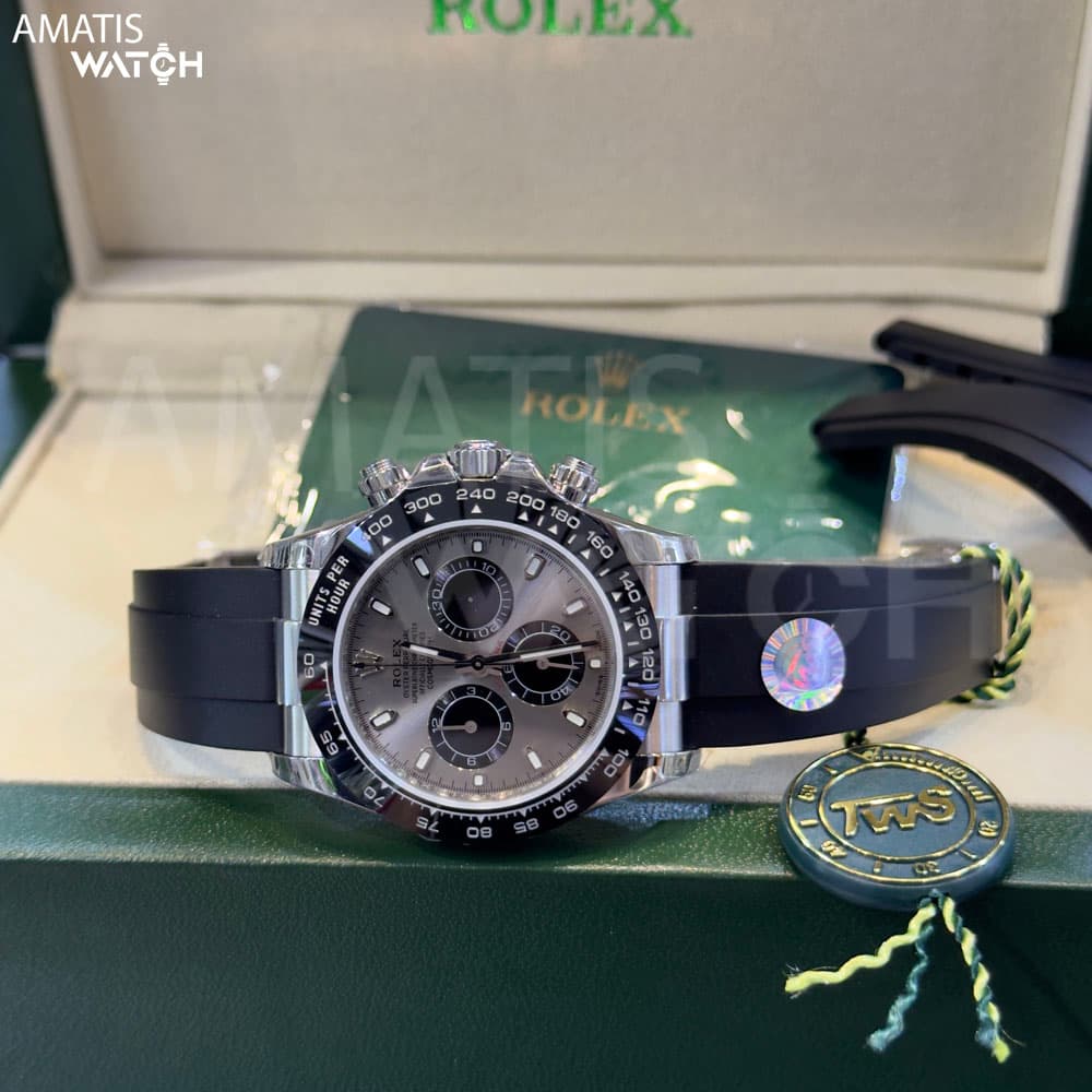 ساعت مچی مردانه رولکس کیفیت مستر کلین Rolex Cosmograph Daytona Oysterflex — تصویر ۹
