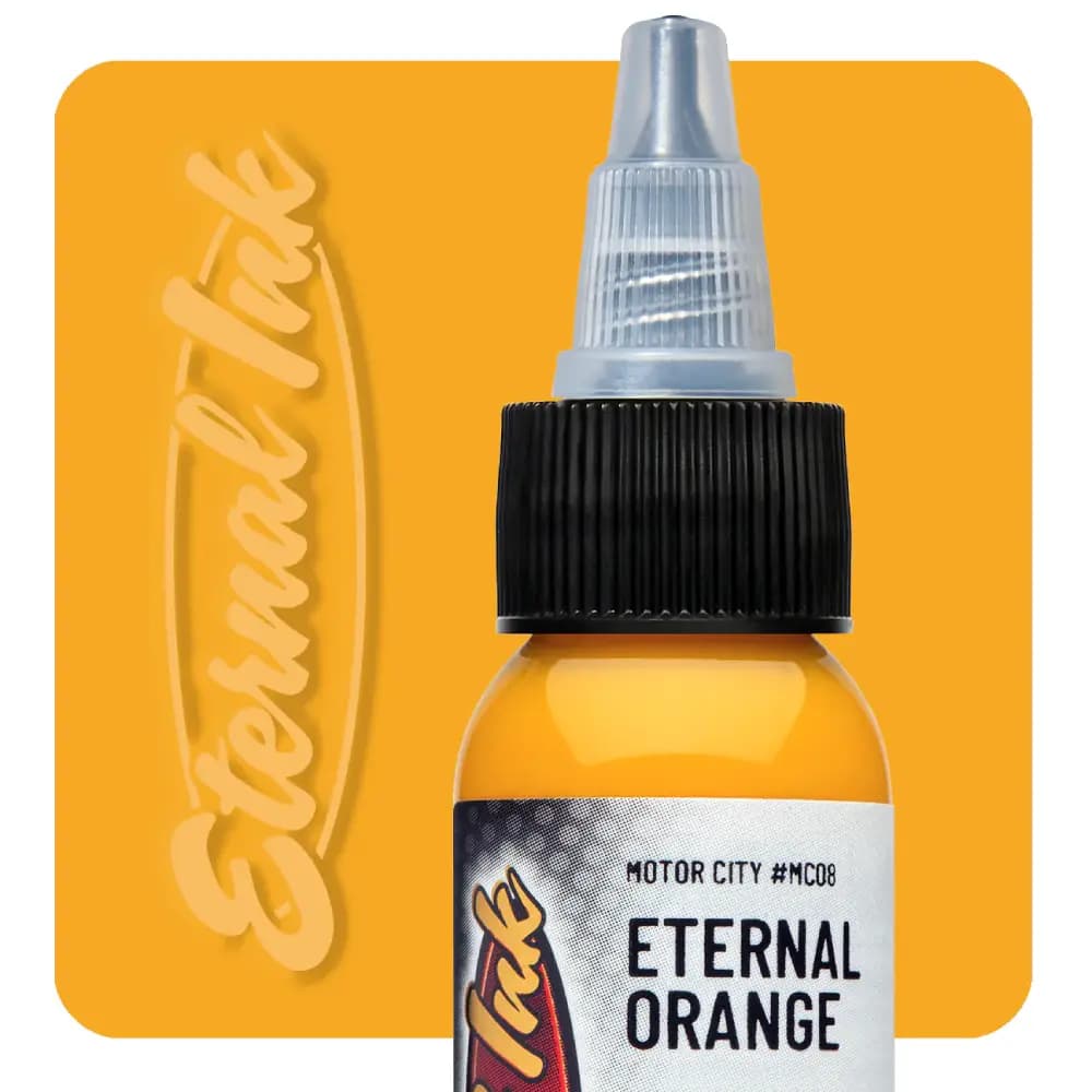رنگ تتو اترنال نارنجی اورنج Eternal Orange — تصویر ۲
