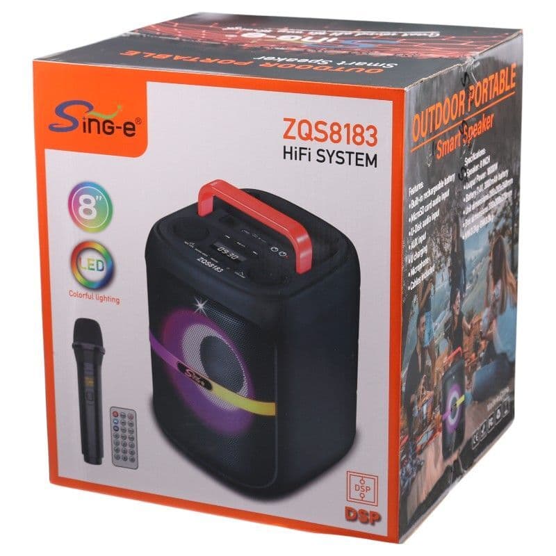 اسپیکر بلوتوثی سینگ ای ZQS8183 + میکروفون و ریموت کنترل — تصویر ۱۱